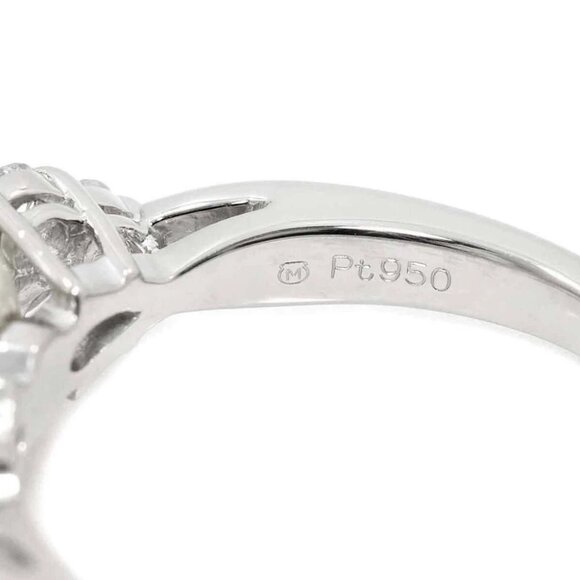 MIKIMOTO Akoya Pearl 8.7mm Diamond Ring Platinum size4.75-5(US) 90275745 - Picture 7 of 8